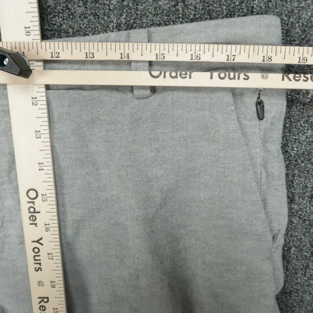 Lululemon Shorts Mens 36 Gray Commission Qwick Oxford Chino‎ Zip Pocket Golf
